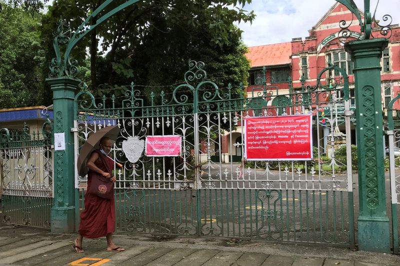 FILE PHOTO: Coronavirus disease (COVID-19) outbreak, in Yangon