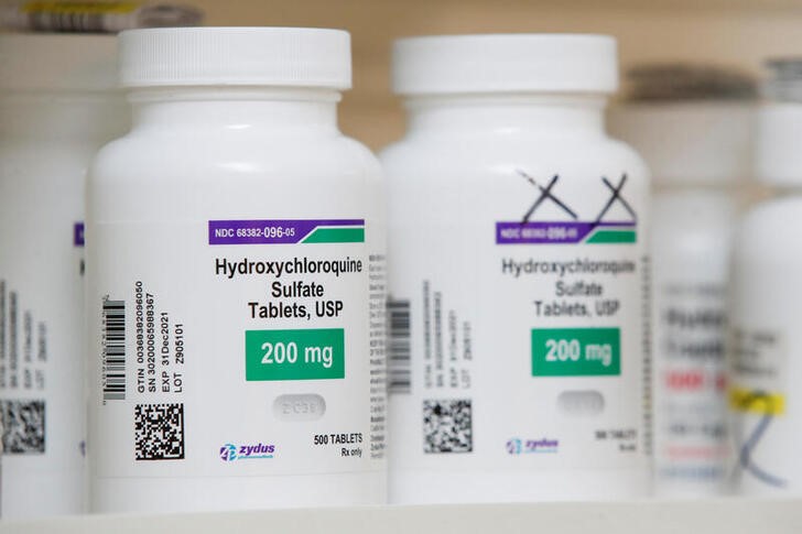 FILE PHOTO: The drug hydroxychloroquine, pushed by U.S. President Donald