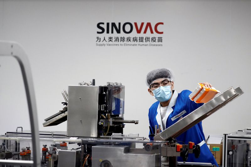 FILE PHOTO: Media tour at Chinese vaccine maker Sinovac Biotech