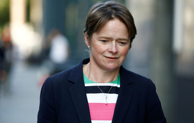 FILE PHOTO: Dido Harding, Executive Chair of NHS Test and