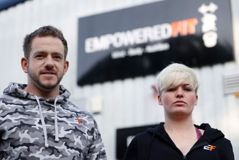 Chris Ellerby-Hemmings and Thea Holden, co-owners of the EmpoweredFit gym,