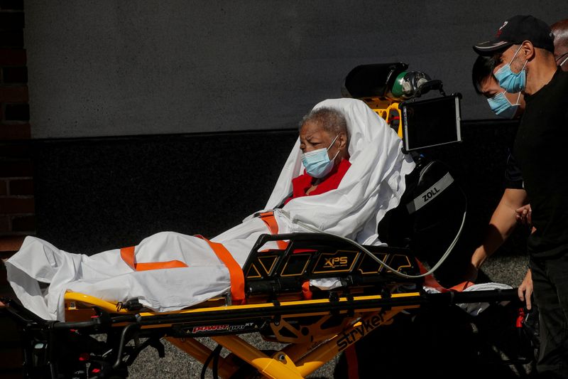FILE PHOTO: A patient arrives at the Emergency entrance to