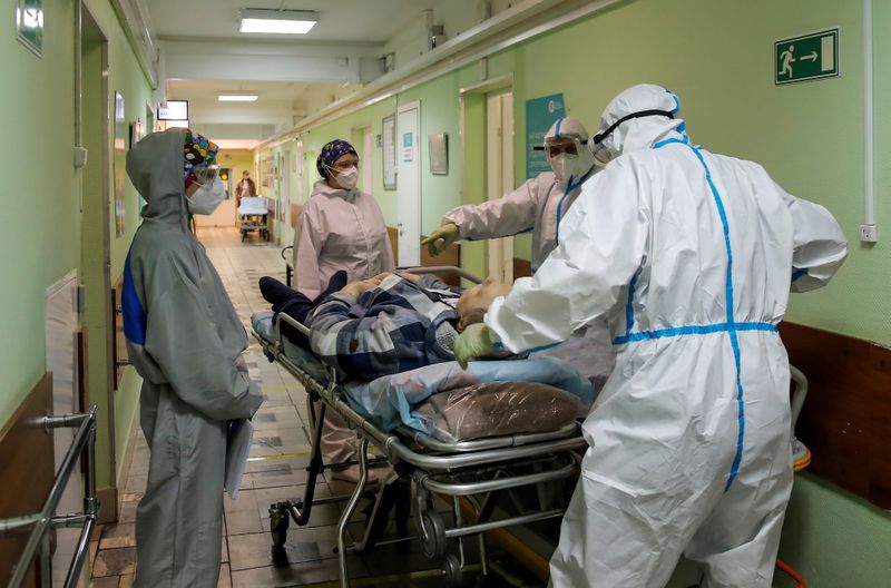 FILE PHOTO: Hospital for COVID-19 patients in Moscow
