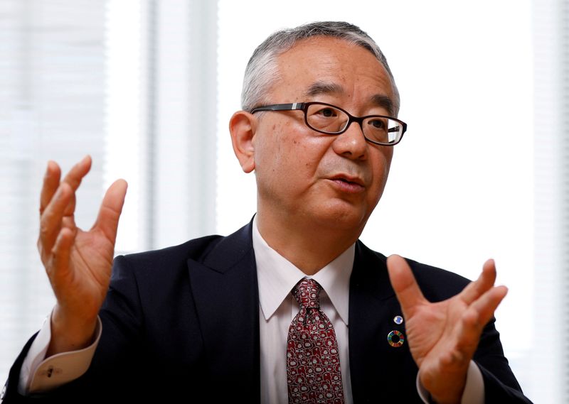 FILE PHOTO: Isao Teshirogi, President and CEO at Shionogi &