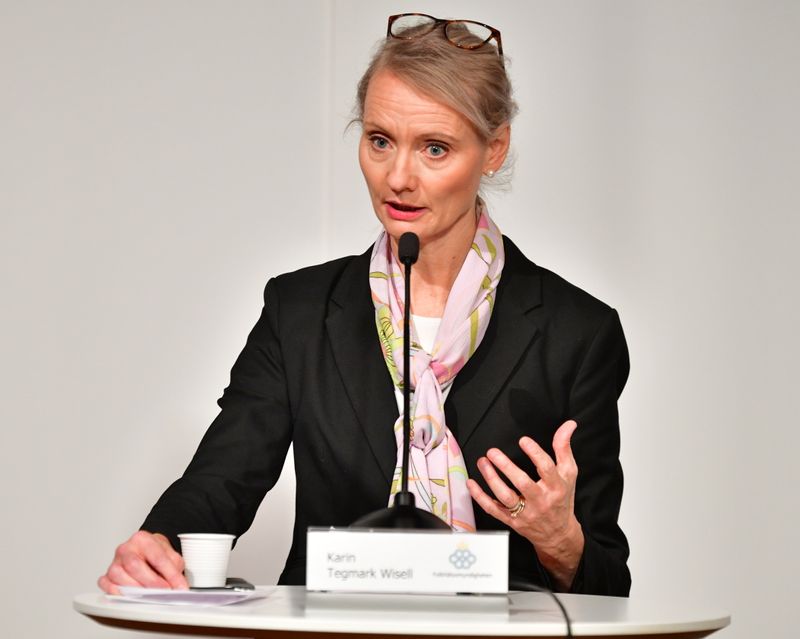 Karin Tegmark Wisell, Head of Sweden’s Public Health Agency, speaks
