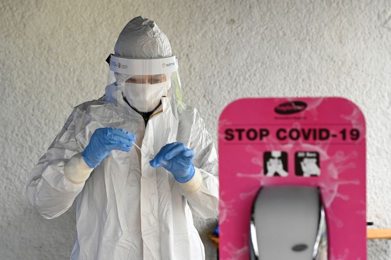 FILE PHOTO: Spread of the coronavirus disease (COVID-19), in Trencin
