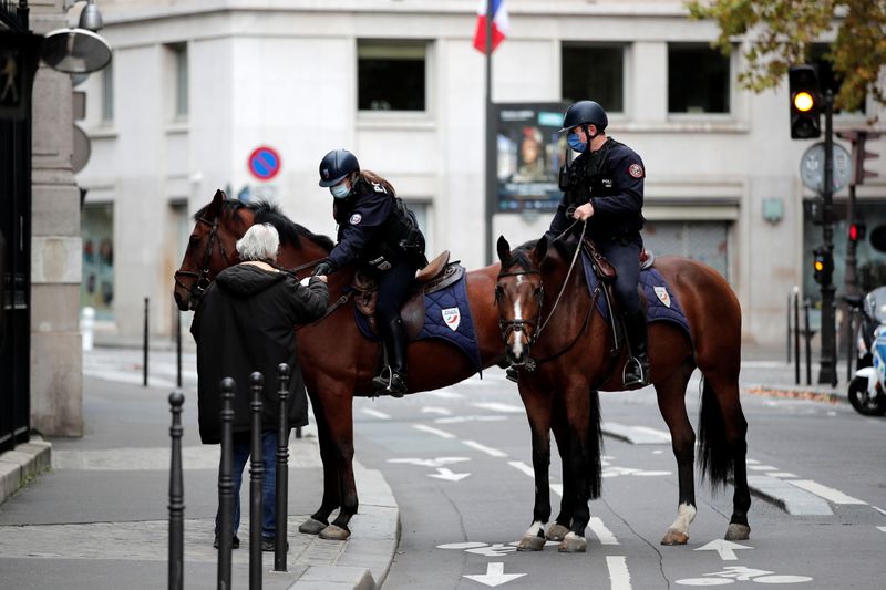 FILE PHOTO: Paris during the second national lockdown due to