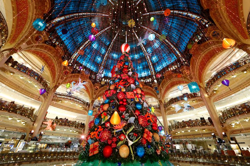 FILE PHOTO: Christmas illuminations for the holiday season in Paris