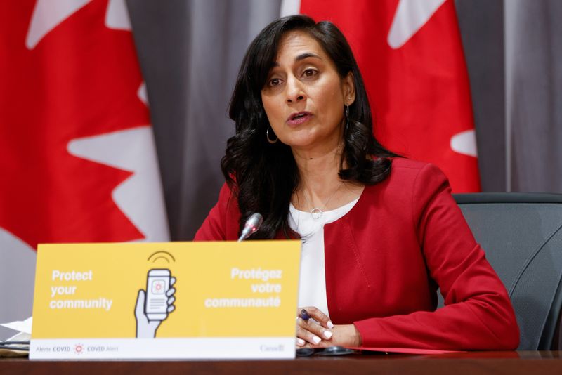 Canada’s Minister of Public Services and Procurement Anita Anand takes