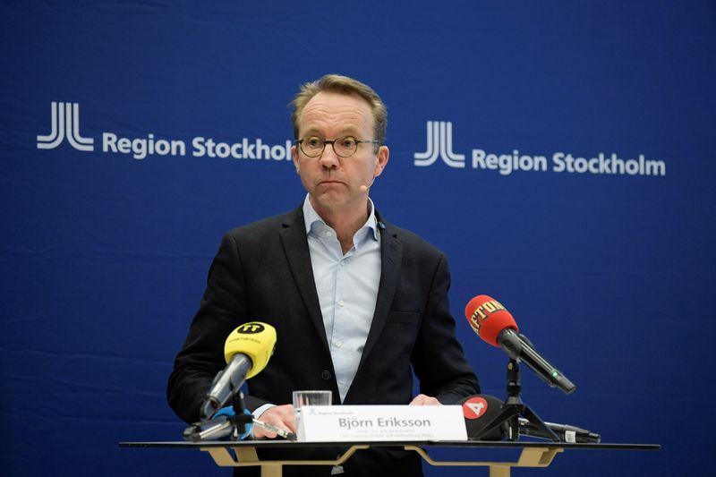 Bjorn Eriksson, Director of Health in the Stockholm region, speaks
