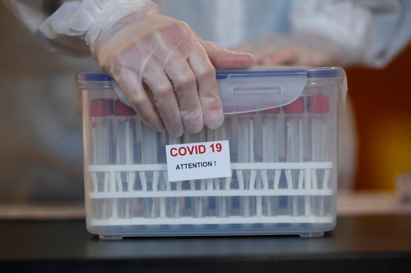 Coronavirus disease (COVID-19) testing centre in Nantes