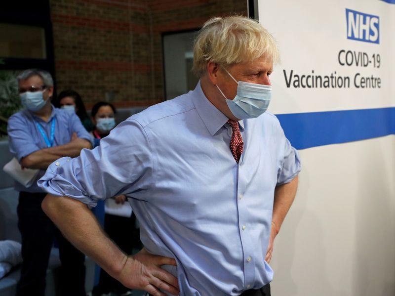 FILE PHOTO: British Prime Minister Boris Johnson visits Guy’s Hospital
