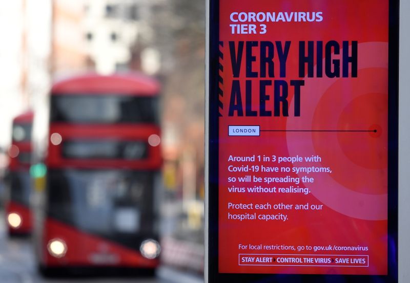 A British government health information advertisement highlighting new restrictions amid