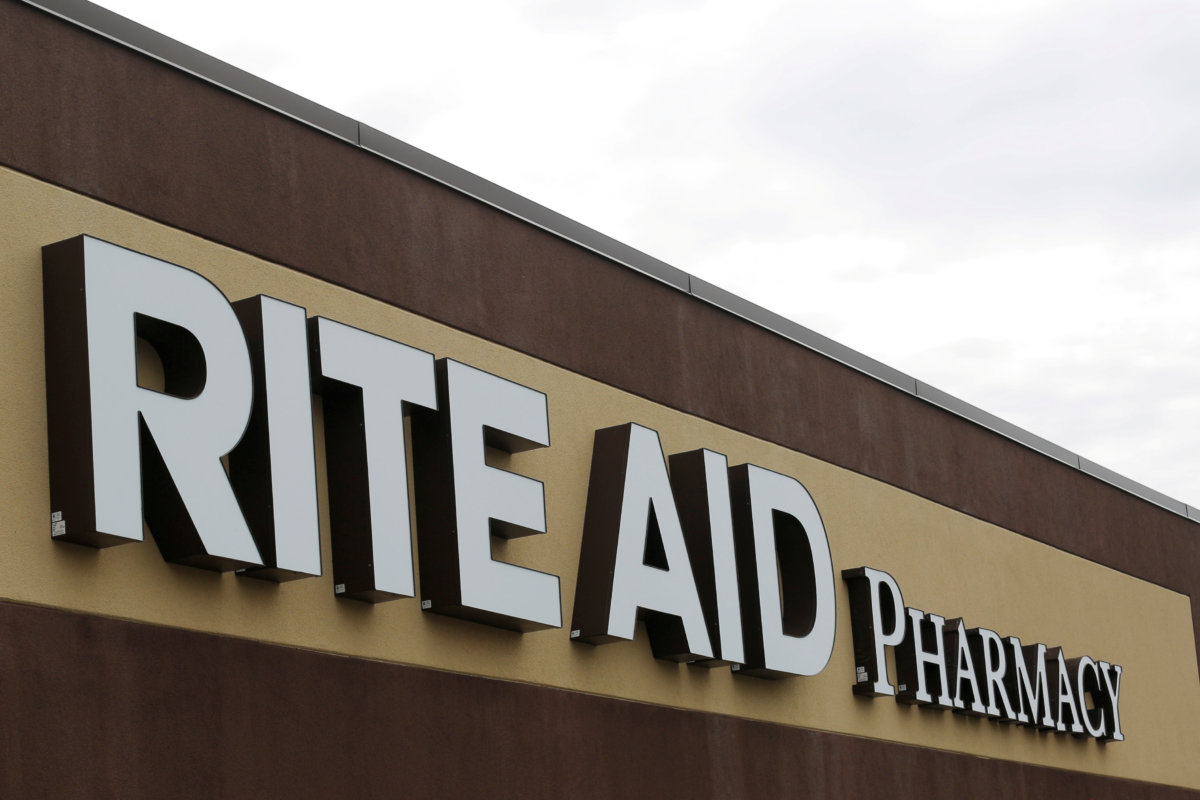 FILE PHOTO: Sign marks a Rite Aid pharmacy in Somerville
