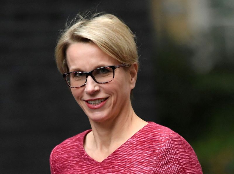 GlaxoSmithKline CEO, Emma Walmsley, arrives for a meeting in Downing