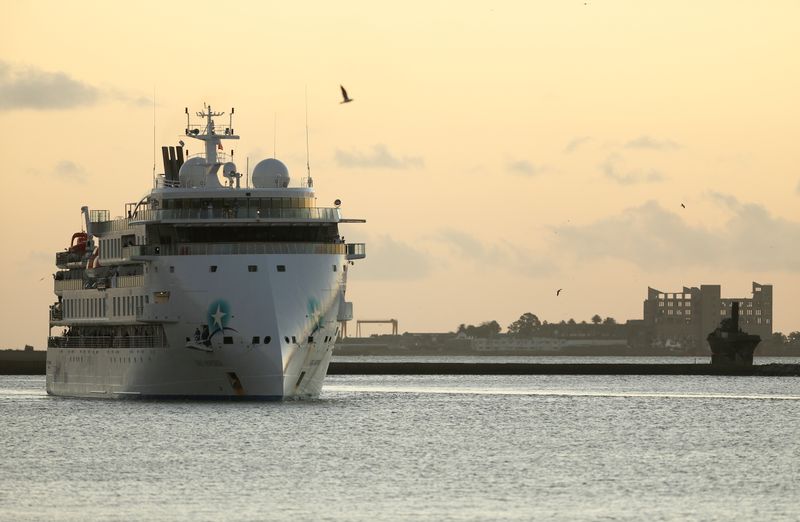 FILE PHOTO: FILE PHOTO: Australian cruise ship Greg Mortimer arrives