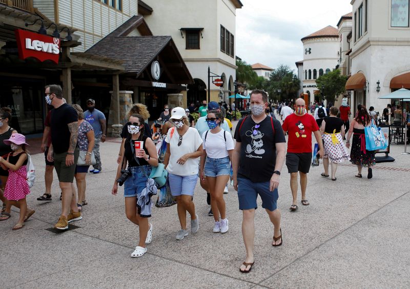 FILE PHOTO: Walt Disney World conducts a phased reopening from