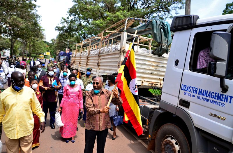 FILE PHOTO: Government distribution exercise to civilians affected by the