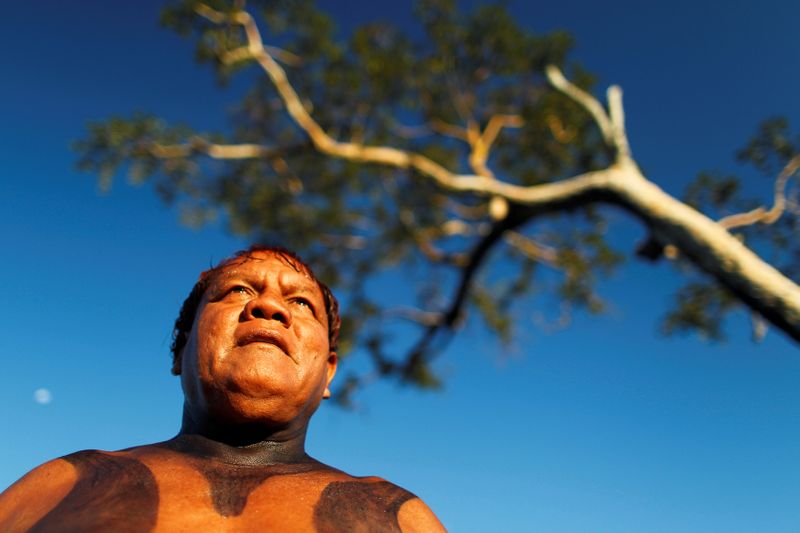 FILE PHOTO: Yawalapiti chief Aritana is seen in the Xingu