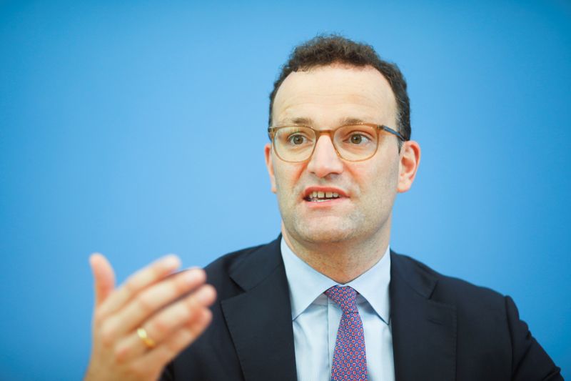 FILE PHOTO: German Health Minister Jens Spahn and Science and