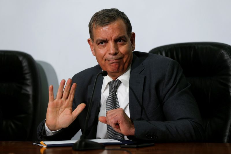 FILE PHOTO: Jordanian Health Minister Saad Jaber speaks during a