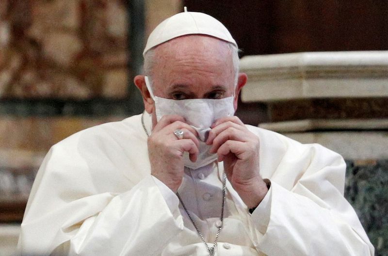 FILE PHOTO: Pope Francis joins inter-religious prayer service for peace