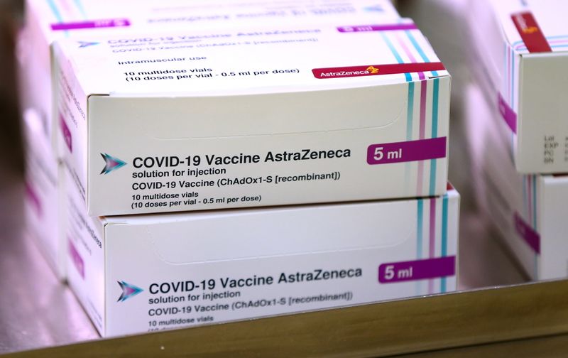 Oxford University/AstraZeneca COVID-19 vaccine at Princess Royal Hospital in Haywards