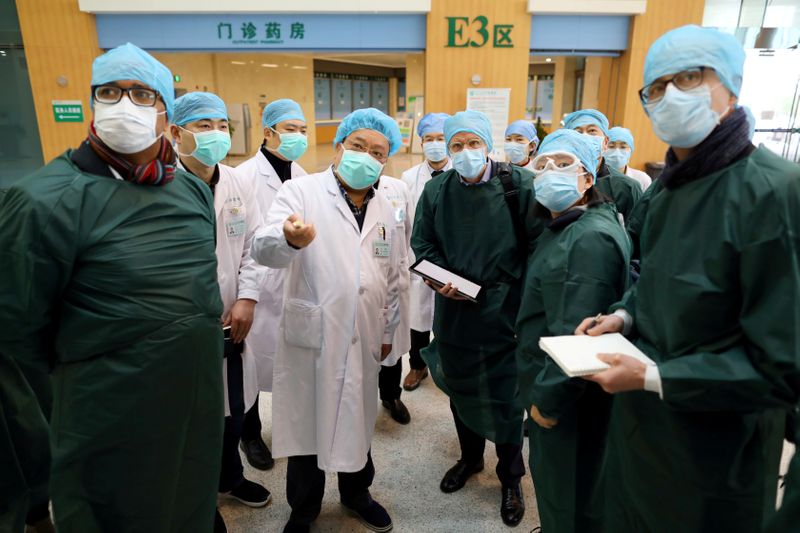 FILE PHOTO: Experts from China and the World Health Organization