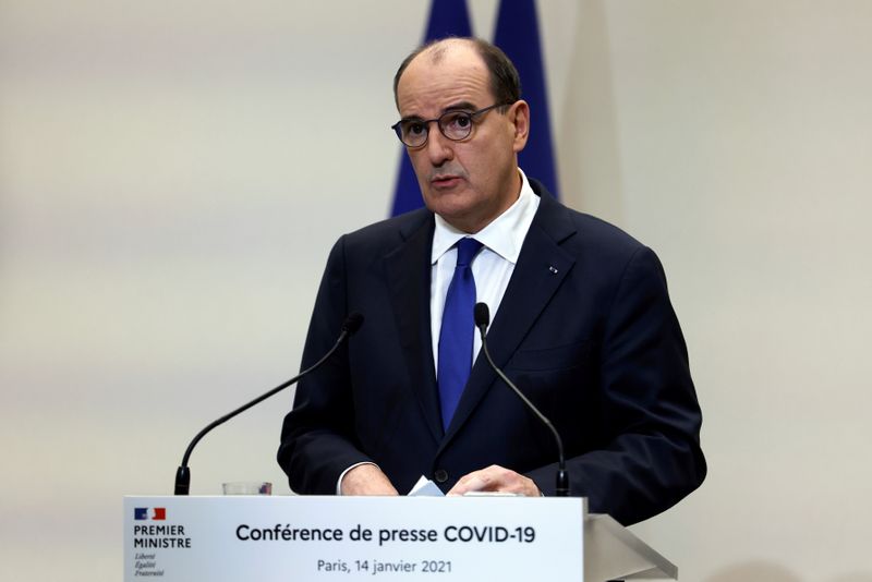 French Prime Minister Jean Castex holds a press conference in