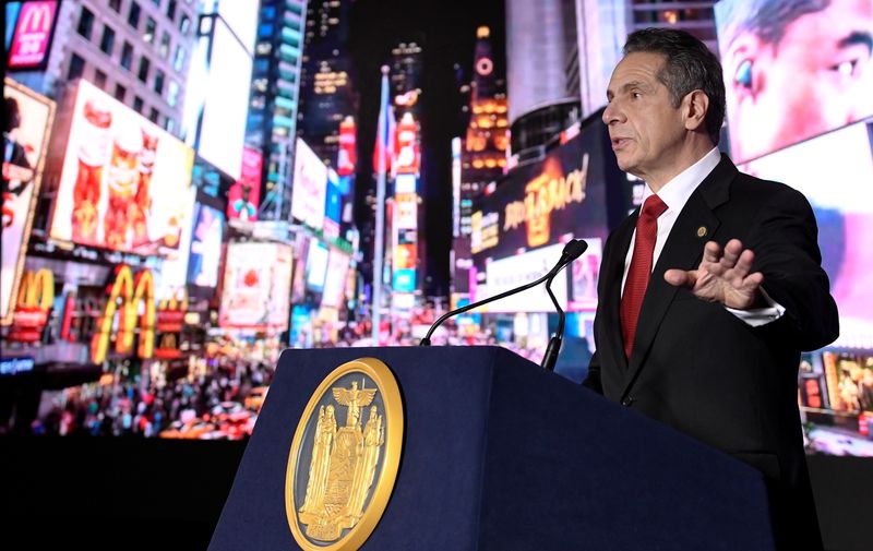 New York Governor Andrew Cuomo delivers his State of the