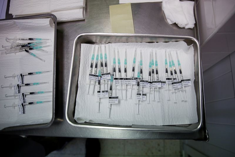 Pfizer-BioNTech coronavirus disease (COVID-19) vaccines are seen at Sao Jose