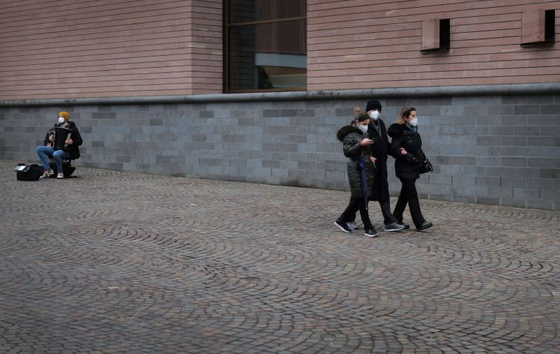 Extended lockdown amid the coronavirus pandemic, in Frankfurt