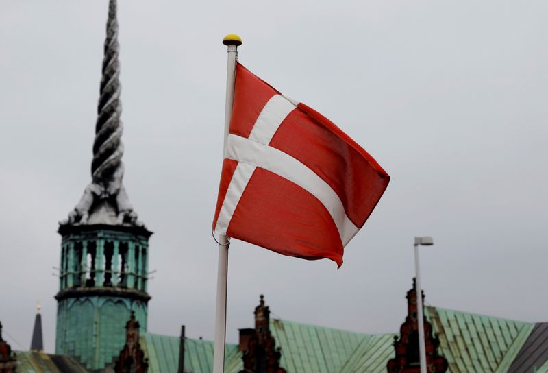 FILE PHOTO: Denmark’s national flag flutters in Copenhagen