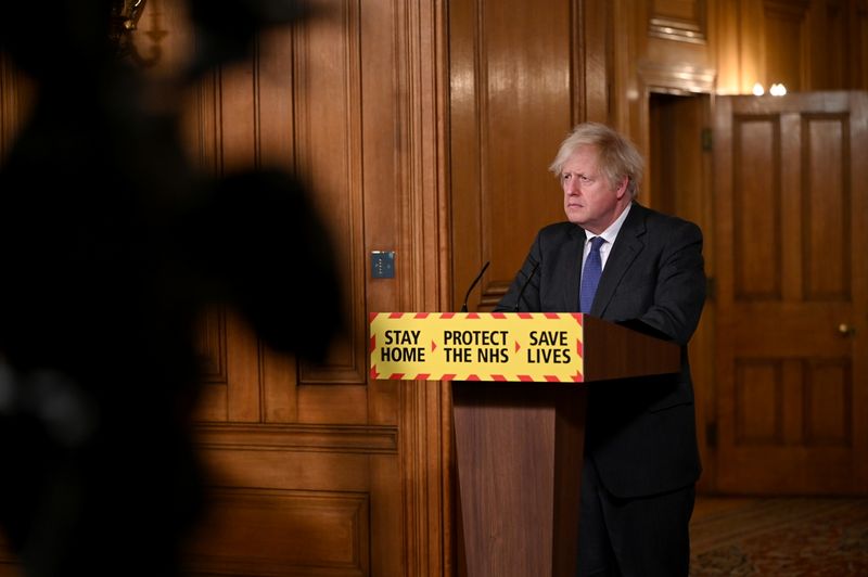 British PM Johnson leads COVID-19 news conference in London