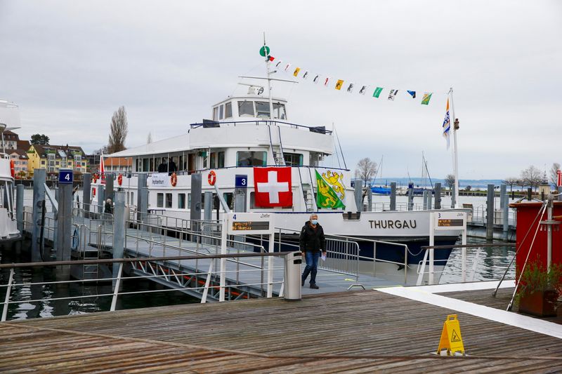 Vaccination center against COVID-19 aboard MS Thurgau in Romanshorn