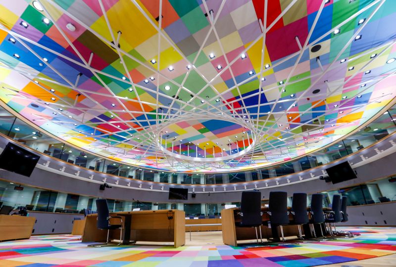 FILE PHOTO: A view shows a meeting room in Europa,
