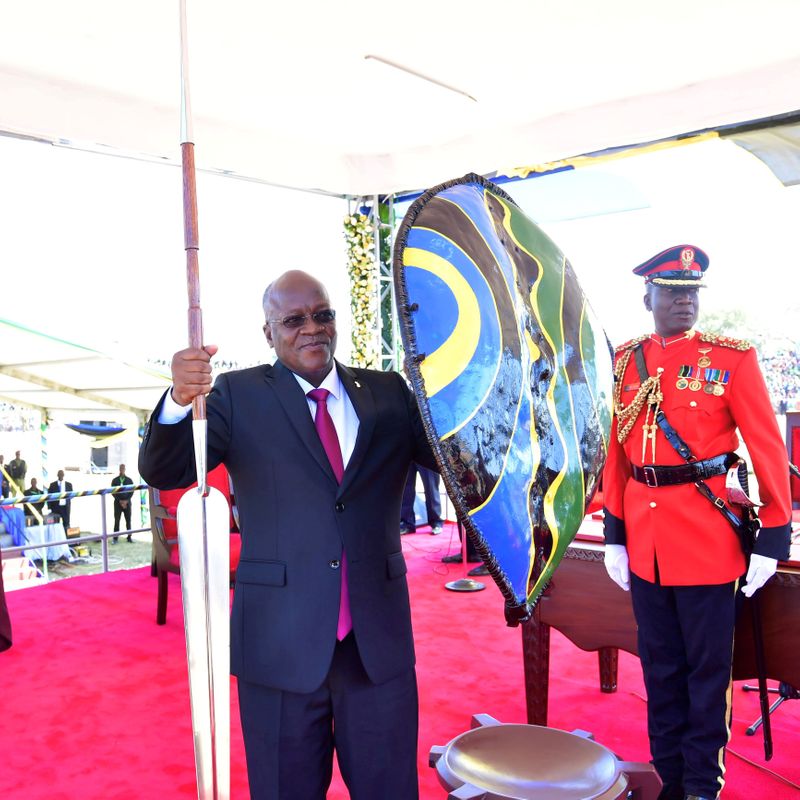 FILE PHOTO: FILE PHOTO: Tanzania’s re-elected President John Pombe Magufuli
