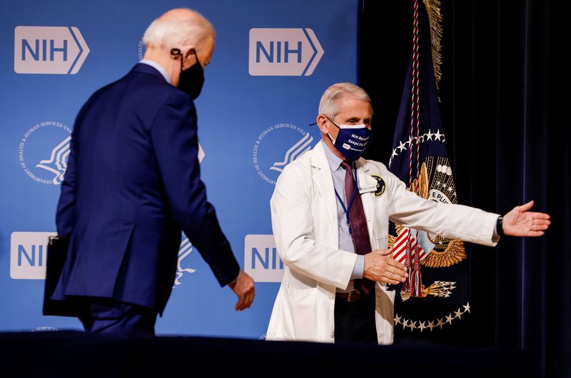 U.S. President Joe Biden visits the National Institutes of Health