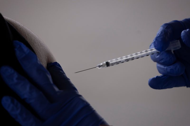 Farmworkers are vaccinated for the coronavirus disease (COVID-19) in California