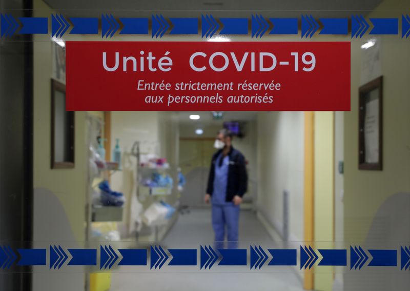 FILE PHOTO: COVID-19 patients in ICU Unit at La Timone