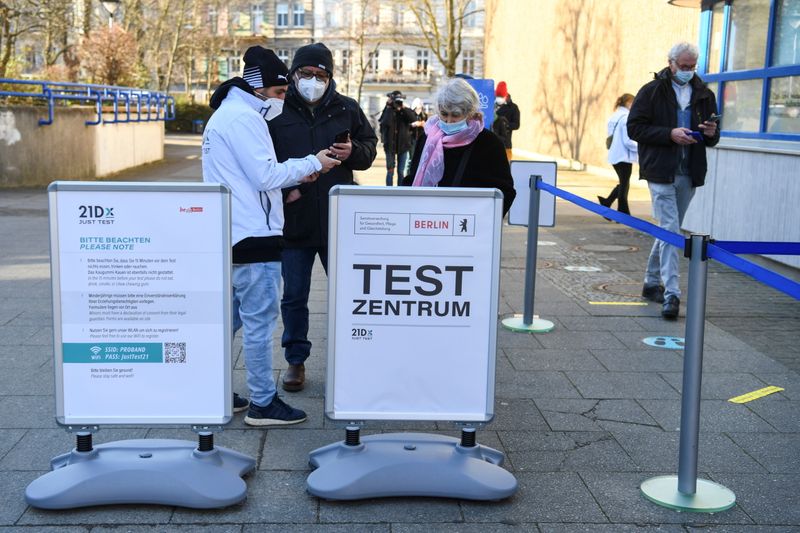 Berlin opens several COVID-19 quick test centers where residents can