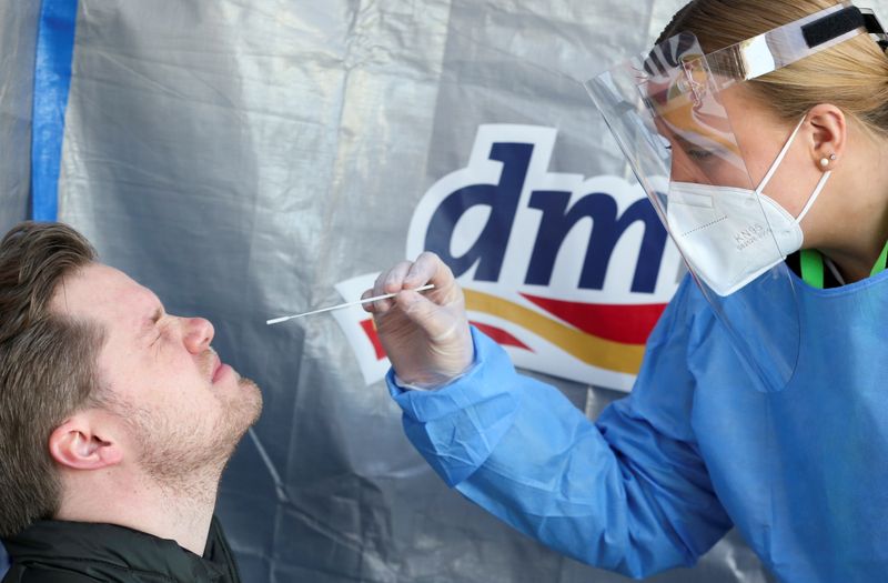 German drugstore chain dm-drogerie markt  present a COVID-19 rapid