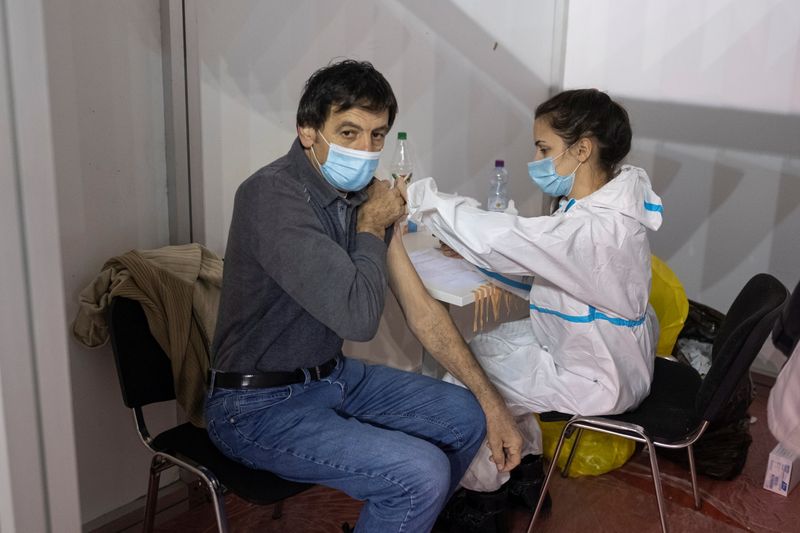 FILE PHOTO: Serbia launches vaccination with Chinese COVID-19 vaccine