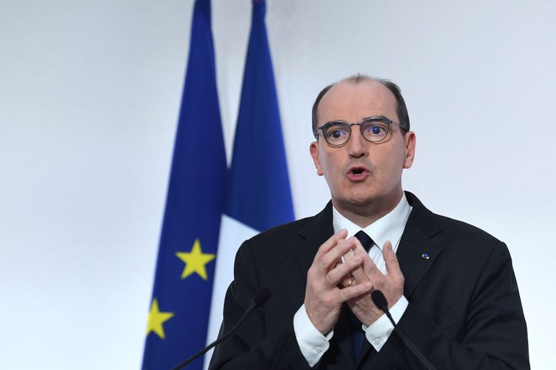FILE PHOTO: French Prime Minister Castex holds news conference on