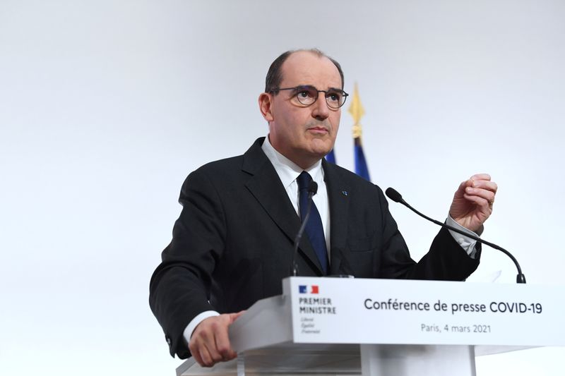 French Prime Minister Castex holds news conference on COVID-19 situation