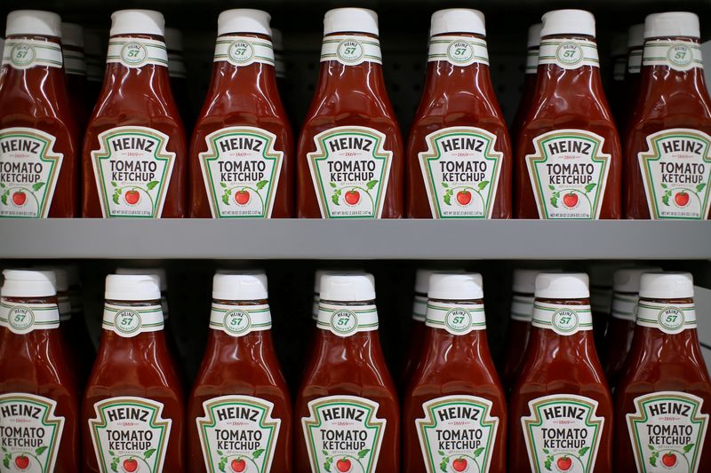FILE PHOTO: FILE PHOTO: Heinz tomato ketchup is show on