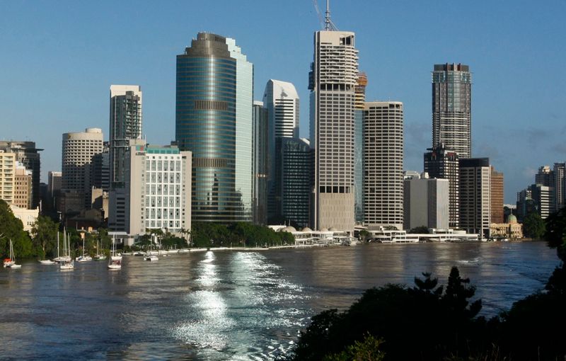 FILE PHOTO: The Brisbane River is seen flowing past the