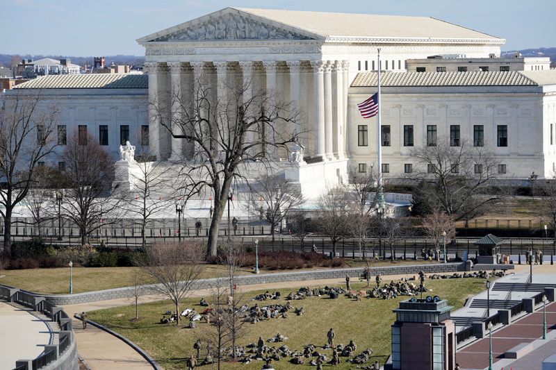 FILE PHOTO: View of the Supreme Court in Washington