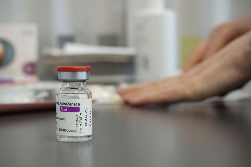 AstraZeneca vaccine against coronavirus disease (COVID-19) is seen in Laakso