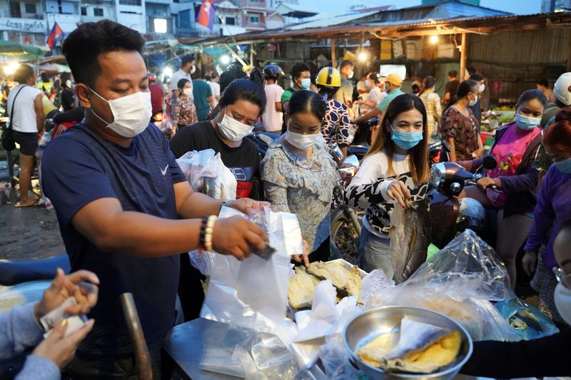 FILE PHOTO: Outbreak of the coronavirus disease (COVID-19) in Phnom